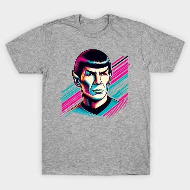 Mr. Spock - South Beach Colors T-Shirt by Tiger Mountain Design Co.